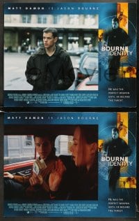 6w079 BOURNE IDENTITY 8 LCs 2002 Matt Damon as the perfect weapon, Franka Potente, Chris Cooper!