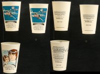 6x003 LOT OF 3 STAR WARS COCA-COLA COLLECTIBLE CUPS 1977 Luke & Leia + X-Wing fighters!