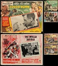 6x015 LOT OF 6 MEXICAN LOBBY CARDS 1950s-1960s great scenes from a variety of different movies!
