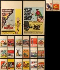 6x020 LOT OF 22 UNFOLDED AND FORMERLY FOLDED WINDOW CARDS 1950s-1960s from a variety of movies!