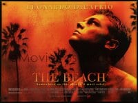 6y427 BEACH DS British quad 2000 directed by Danny Boyle, DiCaprio stranded on island paradise!