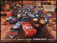 6y442 CARS advance DS British quad 2006 Walt Disney Pixar animated automobile racing, cast image!