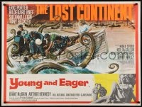6y482 LOST CONTINENT/CLAUDELLE INGLISH British quad 1968 cool Hammer sci-fi along with Young & Eager, great art!