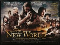 6y489 NEW WORLD British quad 2006 Colin Farrell as Captain John Smith, Christian Bale, Malick!