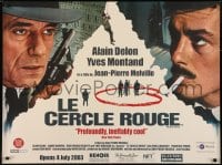 6y498 RED CIRCLE advance British quad R2003 Jean-Pierre Melville's Le Cercle Rouge, Alain Delon!