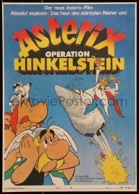 6y319 ASTERIX & THE BIG FIGHT East German 11x16 1989 wacky comic cartoon art by Albert Uderzo!