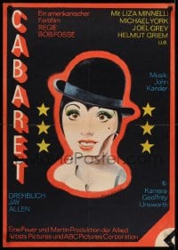 6y276 CABARET East German 23x32 1975 wild different art of Liza Minnelli, directed by Bob Fosse!