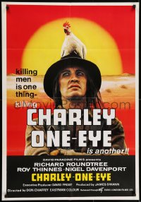 6y416 CHARLEY-ONE-EYE English 1sh 1973 someone told Roundtree he wasn't a slave anymore & lied!