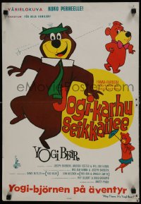 6y236 HEY THERE IT'S YOGI BEAR Finnish 1964 Hanna-Barbera, Yogi's first full-length feature!