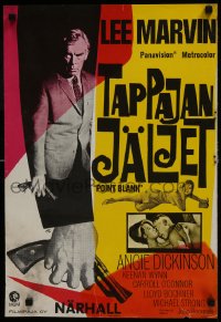6y255 POINT BLANK Finnish 1968 different Vaissier art of Lee Marvin, Angie Dickinson!