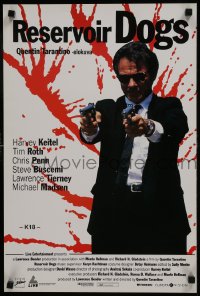 6y257 RESERVOIR DOGS Finnish 1993 Tarantino, different image of Harvey Keitel as Mr. White!