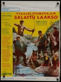 6y270 VILLIN POHJOLAN SALATTU LAAKSO Finnish 1963 Aarne Tarkas directed, cowboy western images!