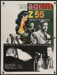 6y356 DESPERATE MISSION French 24x32 1967 directed by Roberto Bianchi Montero, art of sexy Yoko Tani!
