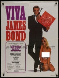 6y365 FROM RUSSIA WITH LOVE French 24x32 R1970 Thos art of Sean Connery as James Bond & sexy blonde!