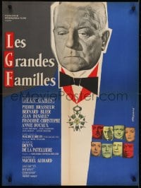 6y389 POSSESSORS French 23x31 1958 Les Grandes Familles, art of Jean Gabin by Rene Ferracci!