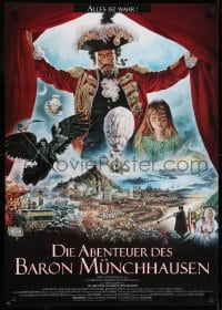 6y096 ADVENTURES OF BARON MUNCHAUSEN German 1988 directed by Terry Gilliam, Renato Casaro art!
