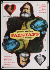 6y097 CHIMES AT MIDNIGHT German 1968 Campanadas a Medianoche, Welles as Shakespeare's Falstaff!