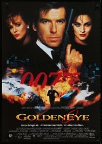 6y103 GOLDENEYE German 1995 cool image of Pierce Brosnan as secret agent James Bond 007!