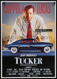 6y123 TUCKER: THE MAN & HIS DREAM German 1989 Francis Ford Coppola, different art of Jeff Bridges!