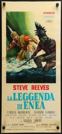 6y835 AVENGER Italian locandina 1962 La Leggenda di Enea, Steve Reeves, Ciriello art!