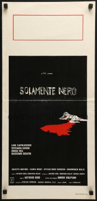 6y844 BLOODSTAINED SHADOW Italian locandina 1978 Antonio Bido's Solamente Nero, bloody artwork!