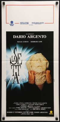6y867 DEVIL'S DAUGHTER Italian locandina 1991 Dario Argento's La Setta, wild image of suffocating man!