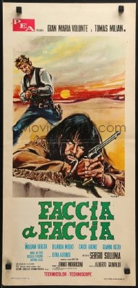 6y880 FACCIA A FACCIA Italian locandina 1967 Face to Face, Tomas Milian, Gian Maria Volonte