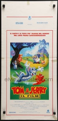 6y979 TOM & JERRY THE MOVIE Italian locandina 1993 cat & mouse, the world is a kinder, gentler place!