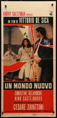 6y998 YOUNG WORLD Italian locandina 1966 Vittorio De Sica's Un monde nouveau, a love story!