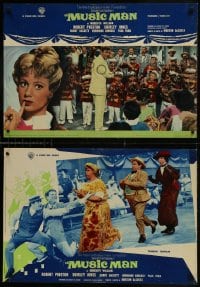 6y804 MUSIC MAN group of 3 Italian 19x27 pbustas 1963 Robert Preston, Shirley Jones, classic musical!
