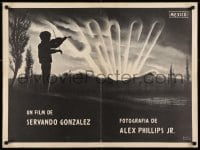 6y017 YANCO horizontal style Mexican poster 1961 Servando Gonzalez musical, incredible Rueda art!