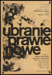 6y679 UBRANIE PRAWIE NOWE Polish 23x33 1964 Wlodzimierz Haupe, cool art and title by Freudenreich!
