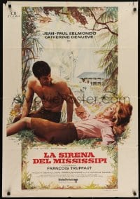 6y085 MISSISSIPPI MERMAID Spanish 1970 Francois Truffaut's La Sirene du Mississippi, Belmondo!