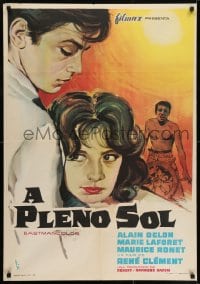 6y086 PURPLE NOON Spanish 1961 Rene Clement's Plein soleil, Alain Delon, Marie Laforet!