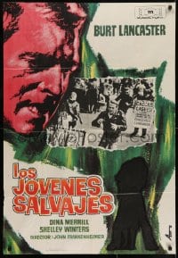 6y094 YOUNG SAVAGES Spanish 1964 Burt Lancaster, Dina Merrill, directed by John Frankenheimer
