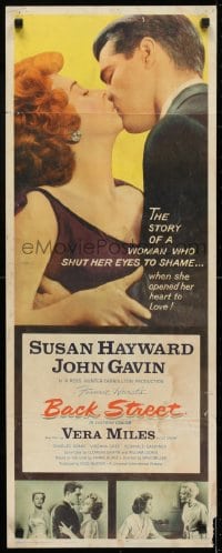 6z020 BACK STREET insert 1961 Susan Hayward & John Gavin romantic close up, Vera Miles!
