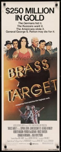 6z059 BRASS TARGET insert 1978 Sophia Loren, George Kennedy & Max Von Sydow search for Nazi gold!