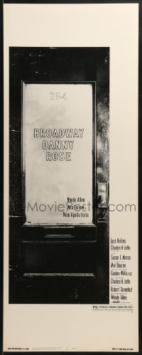 6z062 BROADWAY DANNY ROSE insert 1984 talent agent Woody Allen, nominated for Best Director!