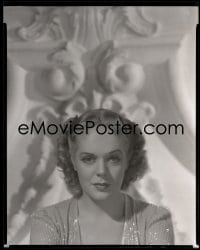 7a005 ALICE FAYE 8x10 negative 1930s head & shoulders portrait of the beautiful Fox leading lady!