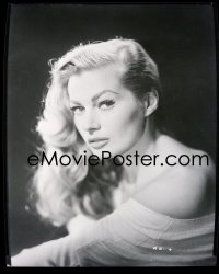 7a055 ANITA EKBERG group of 2 8x10 negatives 1957 ultra glamour c/u United Artists studio portraits!