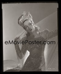 7a012 DOROTHY LAMOUR 8x10 negative 1940s Paramount studio portrait in sparkling two-piece outfit!