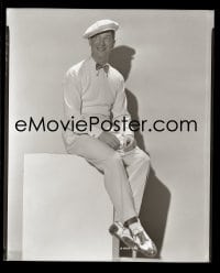 7a038 MAURICE CHEVALIER 8x10 negative 1930s great Paramount portrait of the French musical legend!