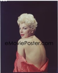 7a083 BARBARA NICHOLS 8x10 transparency 1950s sexy topless Paramount portrait from behind!
