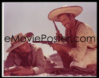 7a198 GOOD, THE BAD & THE UGLY 4x5 transparency 1968 Clint Eastwood & smiling Eli Wallach w/ guns!