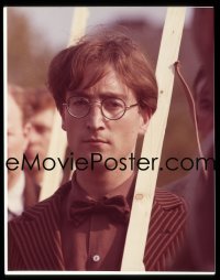 7a207 HOW I WON THE WAR 4x5 transparency 1968 great close up of John Lennon wearing bow tie!