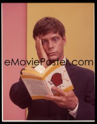 7a209 HOW TO SUCCEED IN BUSINESS WITHOUT REALLY TRYING 4x5 transparency 1967 Robert Morse w/novel!