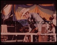 7a214 JUNIOR BONNER 4x5 transparency 1972 great c/u of rodeo cowboy Steve McQueen about to ride!