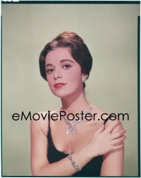 7a155 ANNA MARIA ALBERGHETTI group of 2 8x10 transparencies 1960 with jewelry from Cinderfella!
