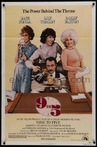 7b012 9 TO 5 1sh 1980 Dolly Parton, Jane Fonda & Lily Tomlin w/tied up Dabney Coleman!