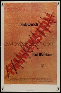 7b045 ANDY WARHOL'S FRANKENSTEIN 2D 1sh 1974 Paul Morrissey, great image of title in stitches